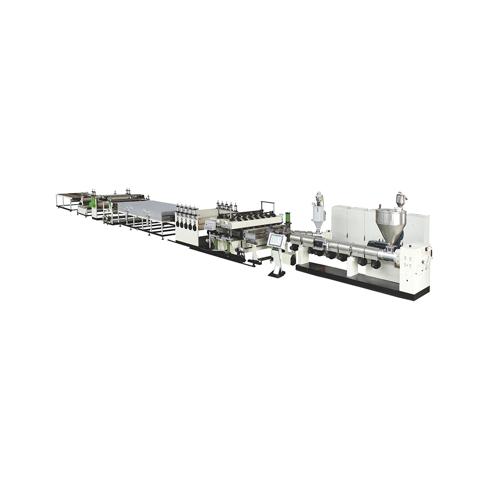 Pc Plastic Hollow Cross Section Plate Extrusion Line